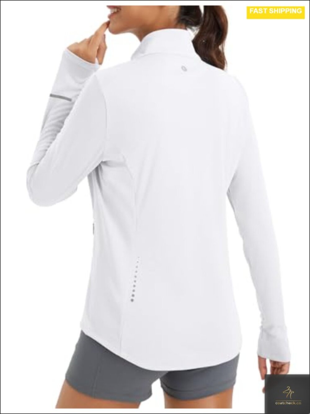 Women's Lightweight Sun Shirt Running Jacket Long Sleeve UPF 50+ 4 Pockets
